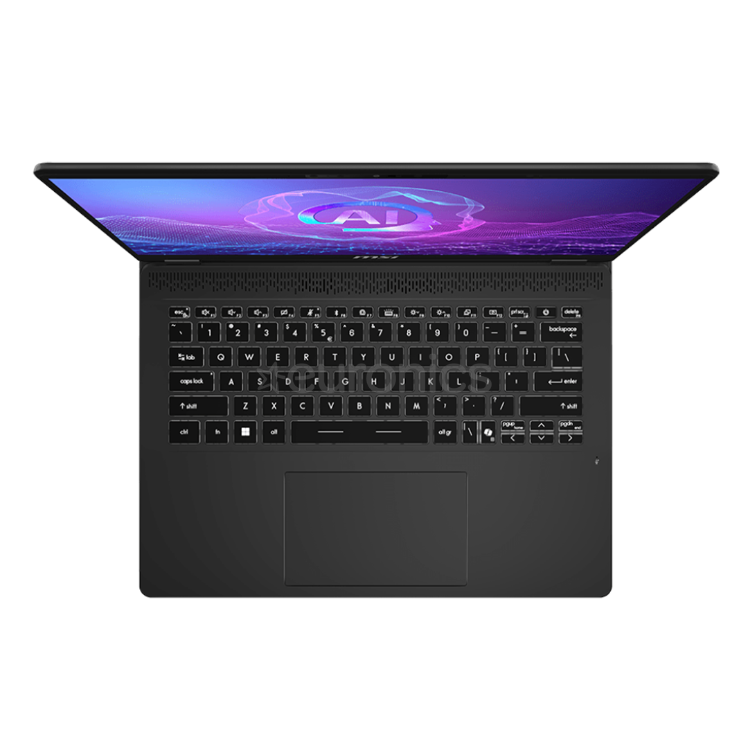 MSI Prestige 14 AI+ EVO, 14'', 2.8K, OLED, 120 Hz, Ultra 7, 32 GB, 1 TB, ENG, tumši pelēks - Portatīvais dators