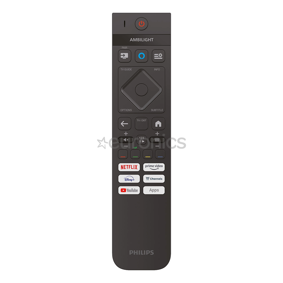 Philips PUS8510, 65'', 4K UHD, QLED, matte black - TV