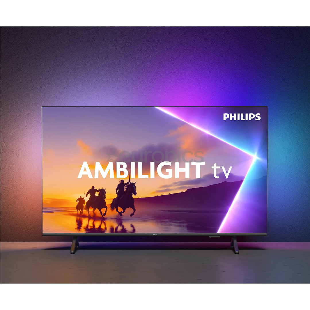 Philips PUS8510, 75'', 4K UHD, QLED, черный - Телевизор