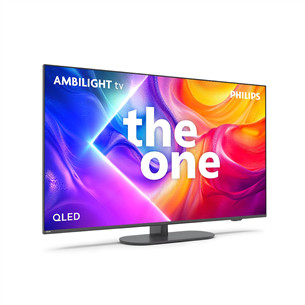 Philips The One PUS9010, 50'', 4K UHD, QLED, melna - Televizors