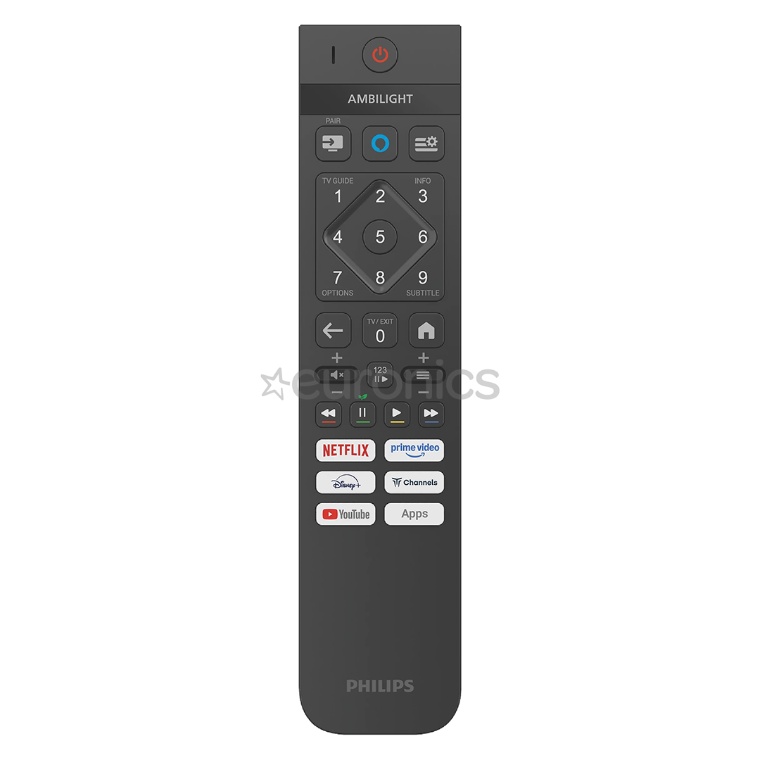 Philips The One PUS9010, 65'', 4K UHD, QLED, черный - Телевизор