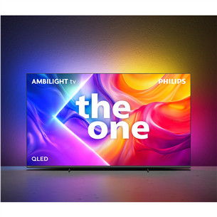 Philips The One PUS9010, 75'', 4K UHD, QLED, черный - Телевизор