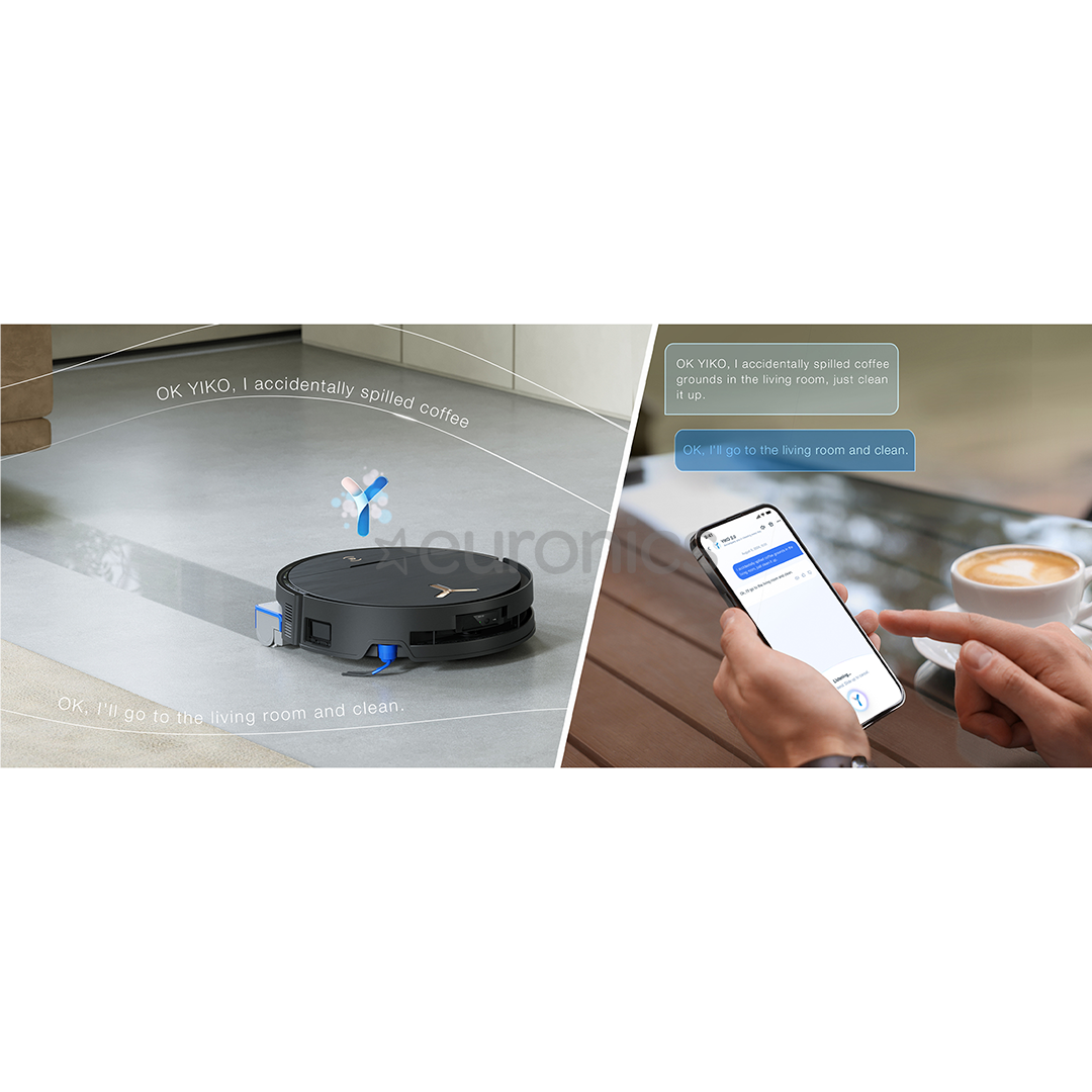 Ecovacs Deebot X9 PRO OMNI, wet & dry, black - Robot vacuum cleaner