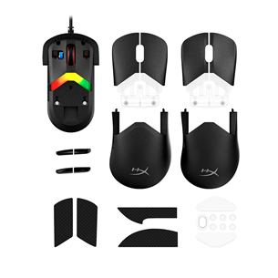HyperX Pulsefire Saga, melna - Bezvadu pele