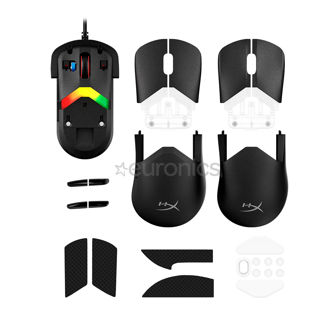 HyperX Pulsefire Saga, melna - Bezvadu pele