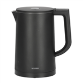 Severin, adjustable temperature, 1.7 L, 2200 W, black - Kettle