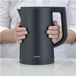 Severin, adjustable temperature, 1.7 L, 2200 W, black - Kettle