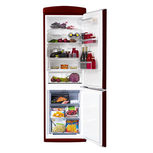 Vestfrost, No Frost, 331 L, height 191 cm, red - Refrigerator