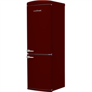 Vestfrost, No Frost, 331 L, height 191 cm, red - Refrigerator
