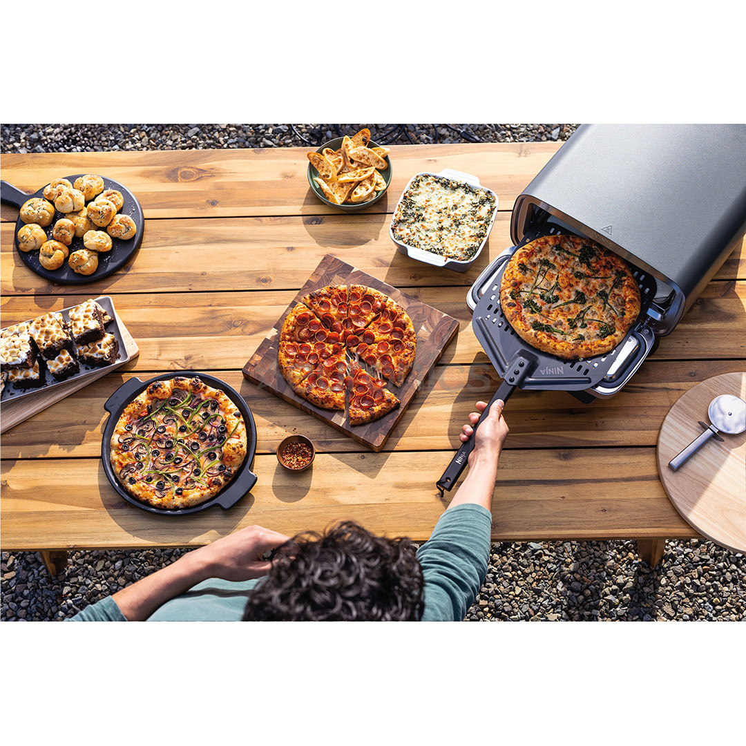 Ninja Artisan, серый - Электрическая уличная печь для пиццы и аэрогриль