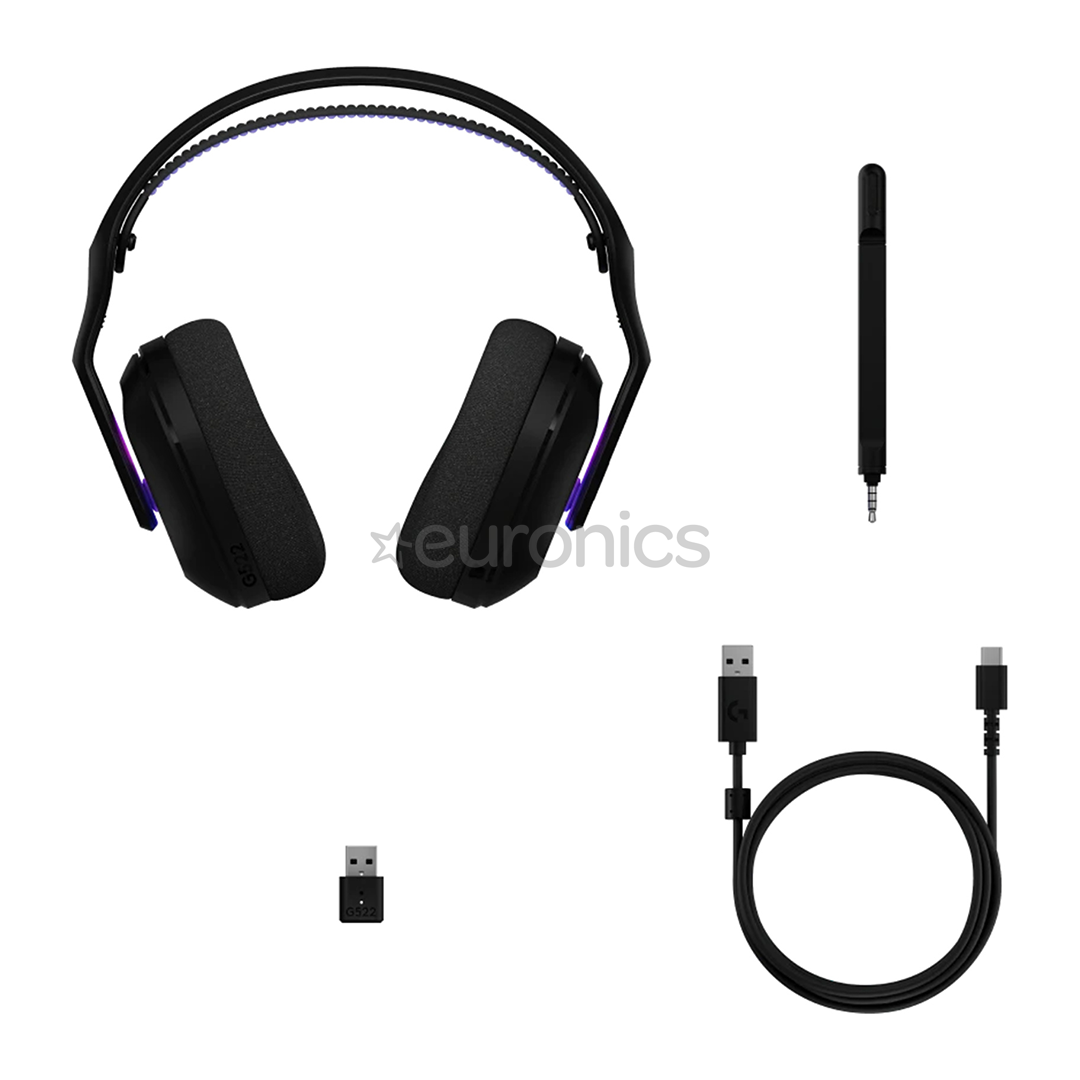 Logitech G522 Lightspeed, black - Wireless headset