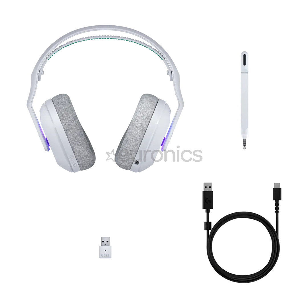 Logitech G522 Lightspeed, белый - Беспроводная гарнитура