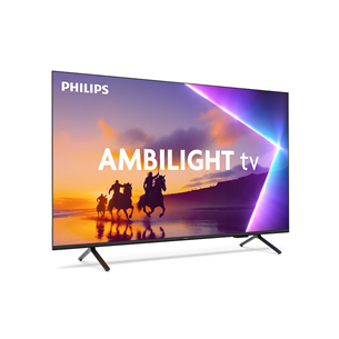 Philips PUS8560, 50'', 4K UHD, QLED, melna - Televizors