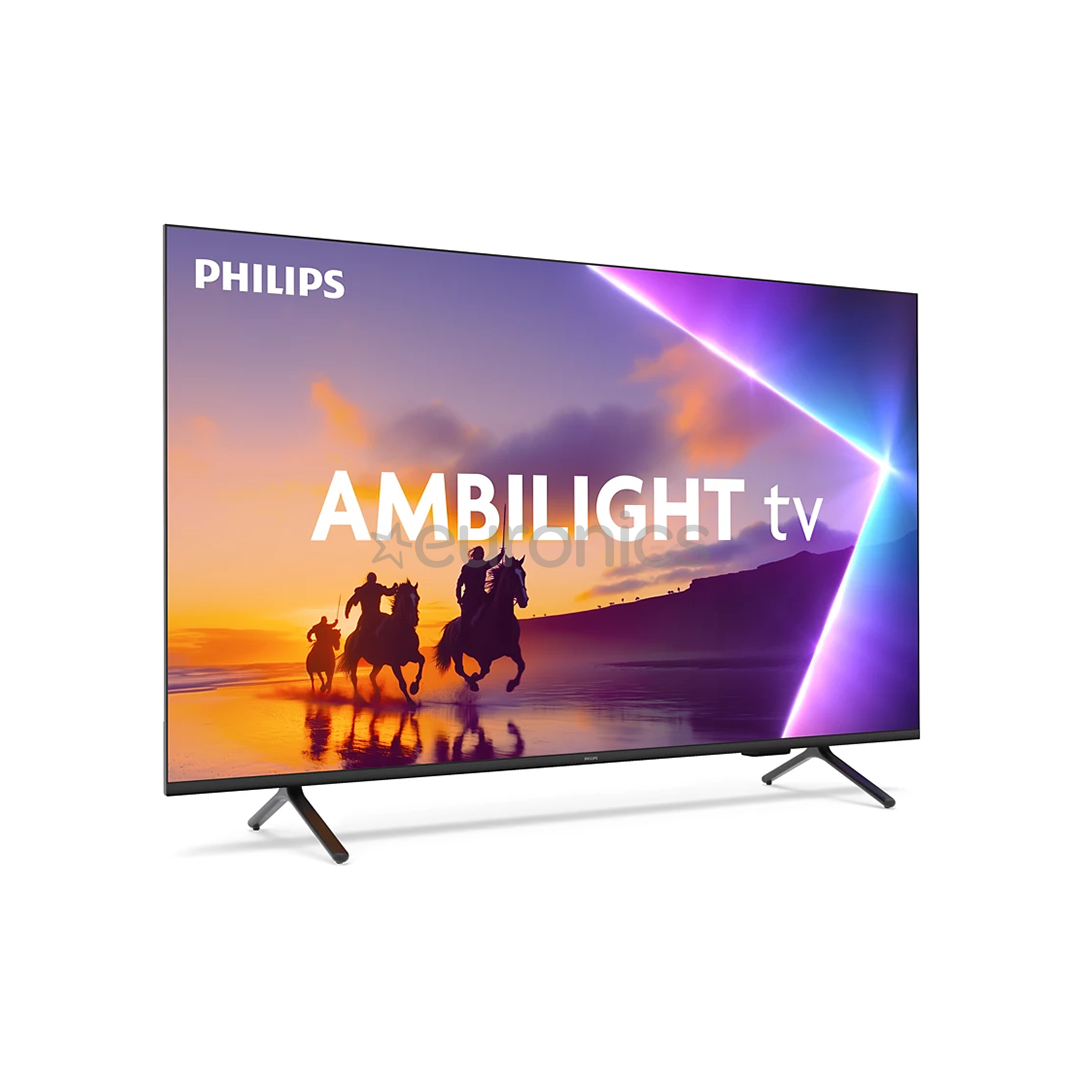 Philips PUS8560, 50'', 4K UHD, QLED, melna - Televizors