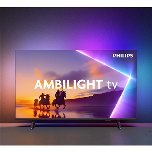Philips PUS8560, 50'', 4K UHD, QLED, melna - Televizors
