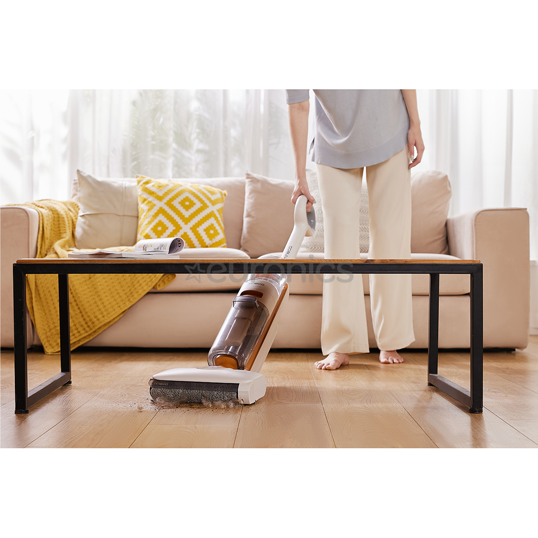 Tinceo iFLOOR Y2 Plus, Wet & Dry, balta/oranža - Bezvadu putekļu sūcējs
