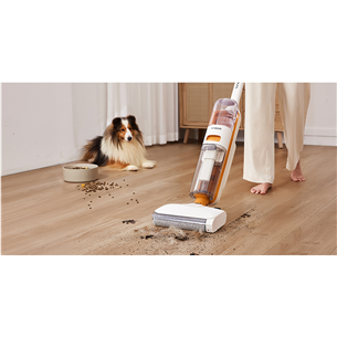 Tinceo iFLOOR Y2 Plus, Wet & Dry, balta/oranža - Bezvadu putekļu sūcējs