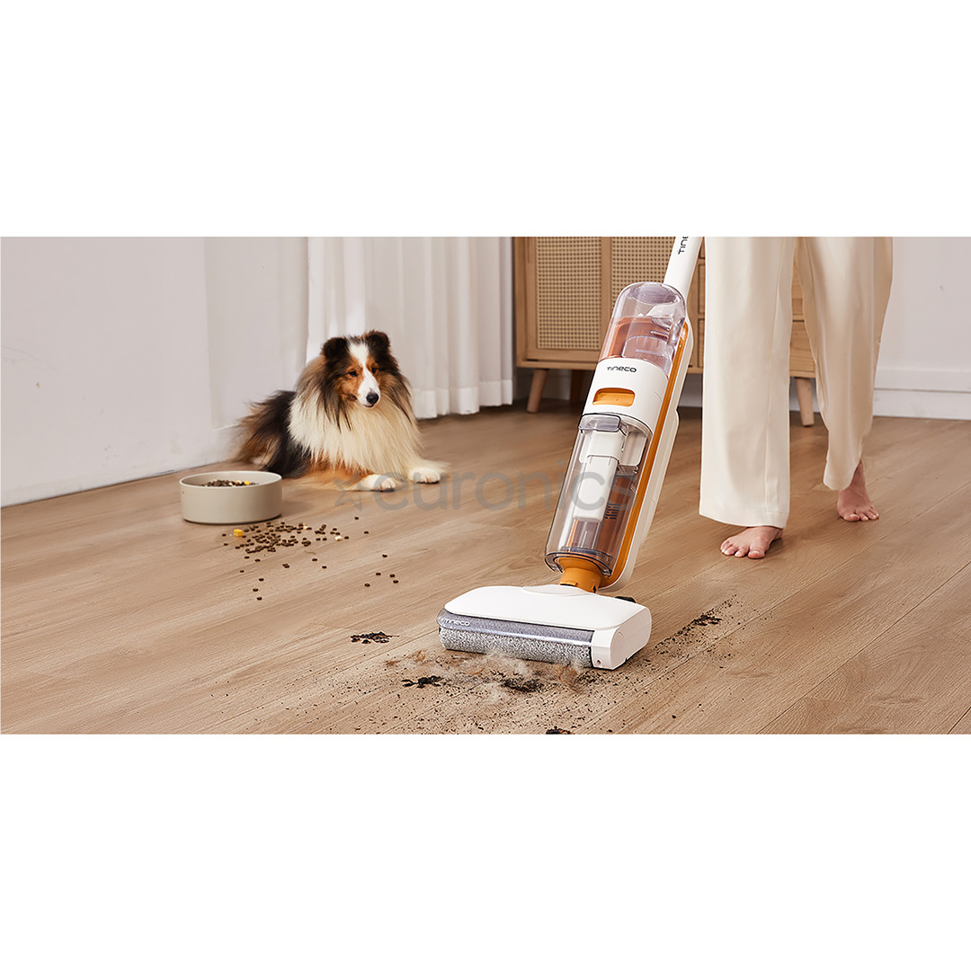 Tinceo iFLOOR Y2 Plus, Wet & Dry, white/orange - Cordless vacuum cleaner