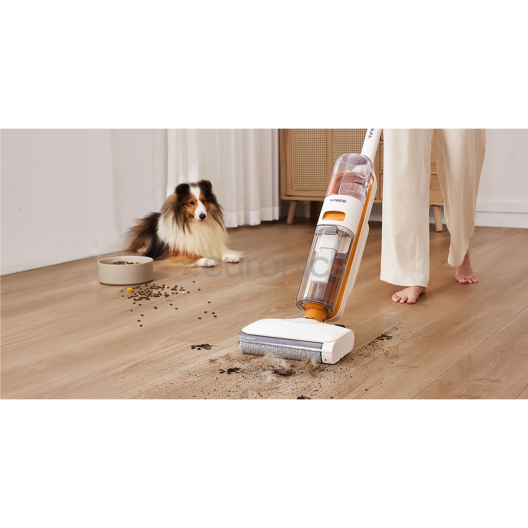 Tinceo iFLOOR Y2 Plus, Wet & Dry, balta/oranža - Bezvadu putekļu sūcējs