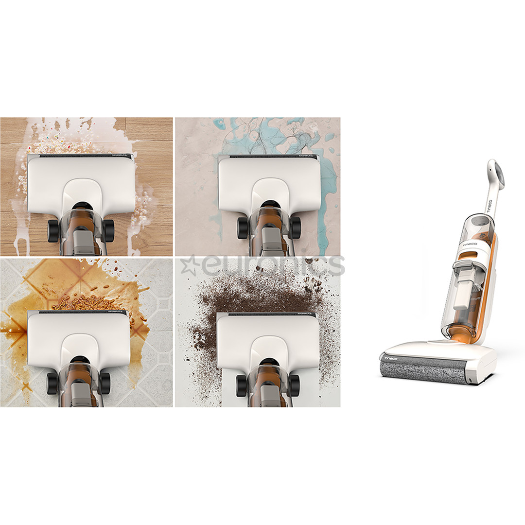 Tinceo iFLOOR Y2 Plus, Wet & Dry, white/orange - Cordless vacuum cleaner