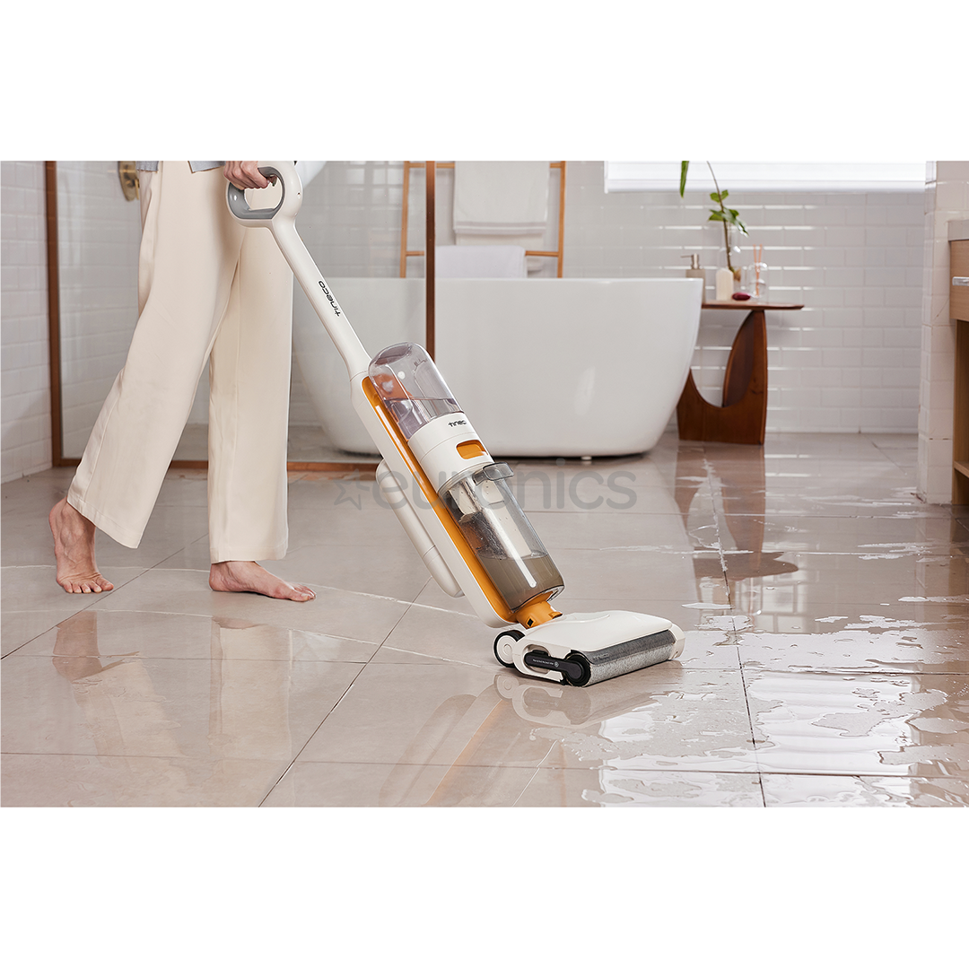 Tinceo iFLOOR Y2 Plus, Wet & Dry, balta/oranža - Bezvadu putekļu sūcējs
