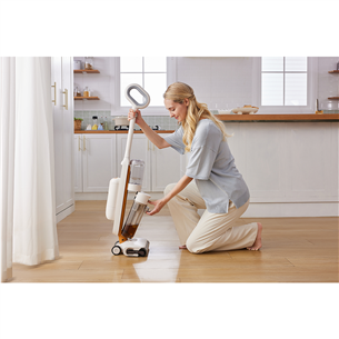 Tinceo iFLOOR Y2 Plus, Wet & Dry, balta/oranža - Bezvadu putekļu sūcējs