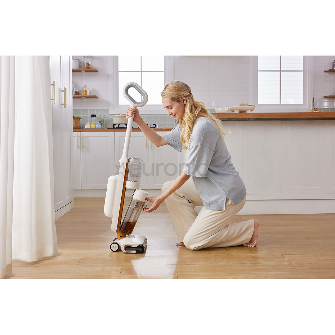 Tinceo iFLOOR Y2 Plus, Wet & Dry, balta/oranža - Bezvadu putekļu sūcējs