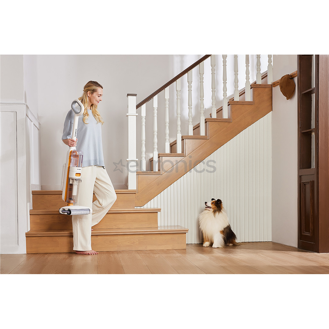 Tinceo iFLOOR Y2 Plus, Wet & Dry, white/orange - Cordless vacuum cleaner