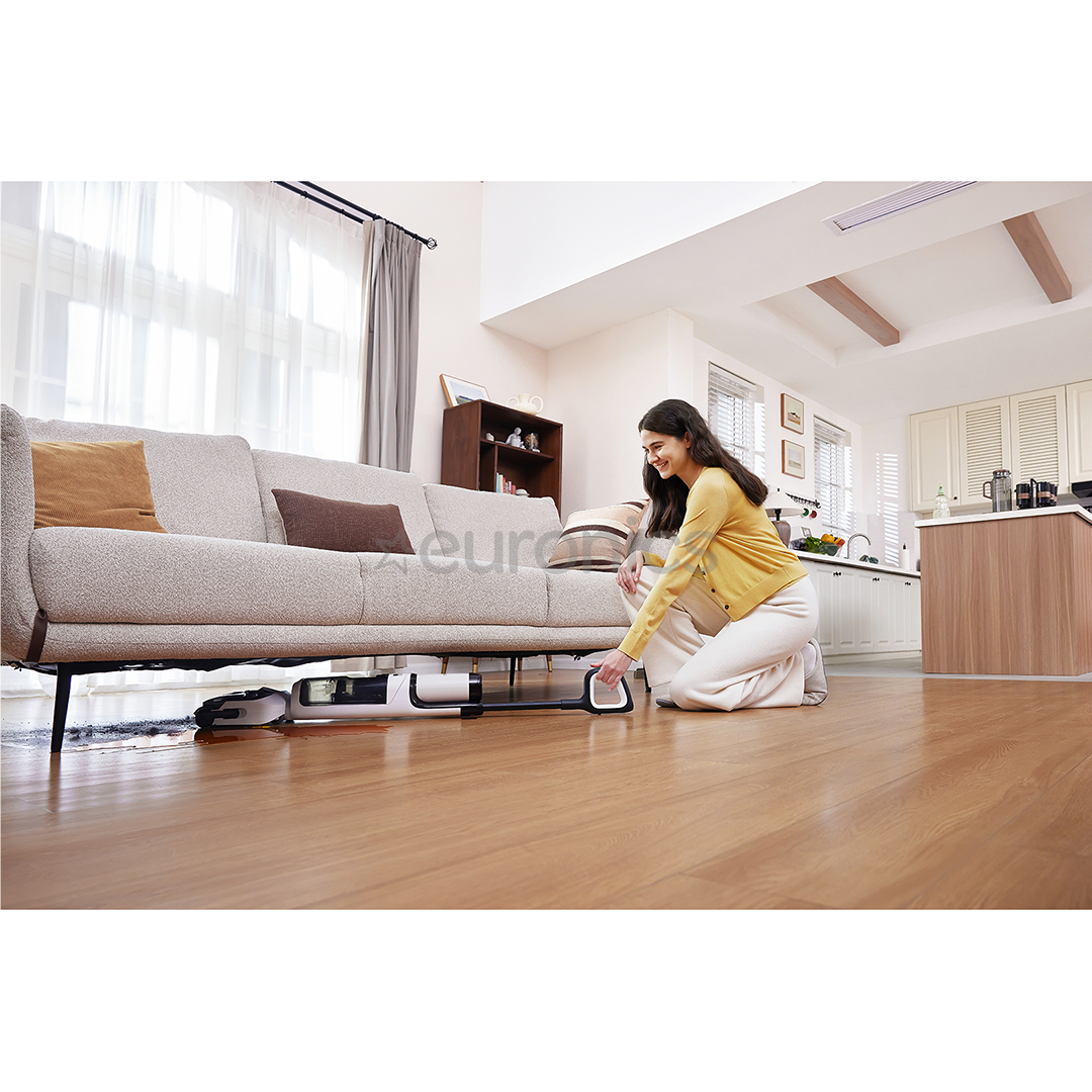 Tineco Floor One S5 Stretch Extreme, balta/melna - Bezvadu cieto grīdu tīrītājs