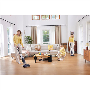 Tineco Floor One S5 Stretch Extreme, balta/melna - Bezvadu cieto grīdu tīrītājs