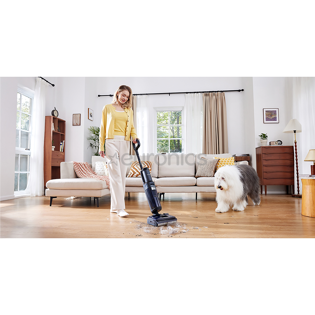 Tineco Floor One S6 Stretch Extreme, pelēka/melna - Bezvadu cieto grīdu tīrītājs