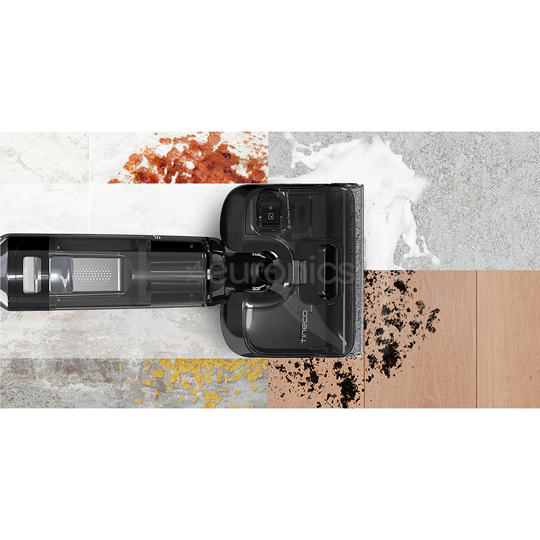 Tineco Floor One S6 Stretch Extreme, pelēka/melna - Bezvadu cieto grīdu tīrītājs