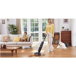 Tineco Floor One S6 Stretch Extreme, pelēka/melna - Bezvadu cieto grīdu tīrītājs