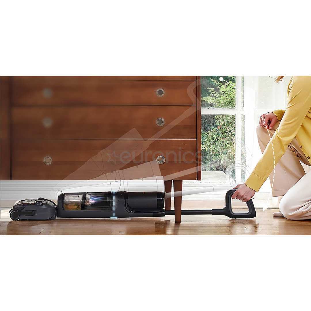 Tineco Floor One S6 Stretch Extreme, pelēka/melna - Bezvadu cieto grīdu tīrītājs