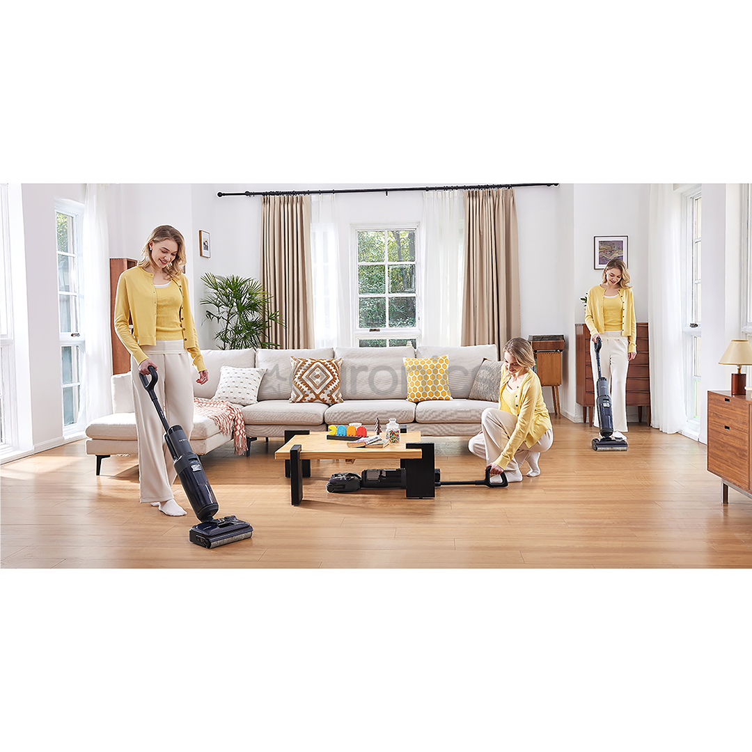 Tineco Floor One S6 Stretch Extreme, pelēka/melna - Bezvadu cieto grīdu tīrītājs