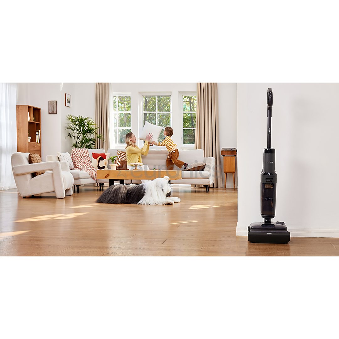 Tineco Floor One S6 Stretch Extreme, pelēka/melna - Bezvadu cieto grīdu tīrītājs