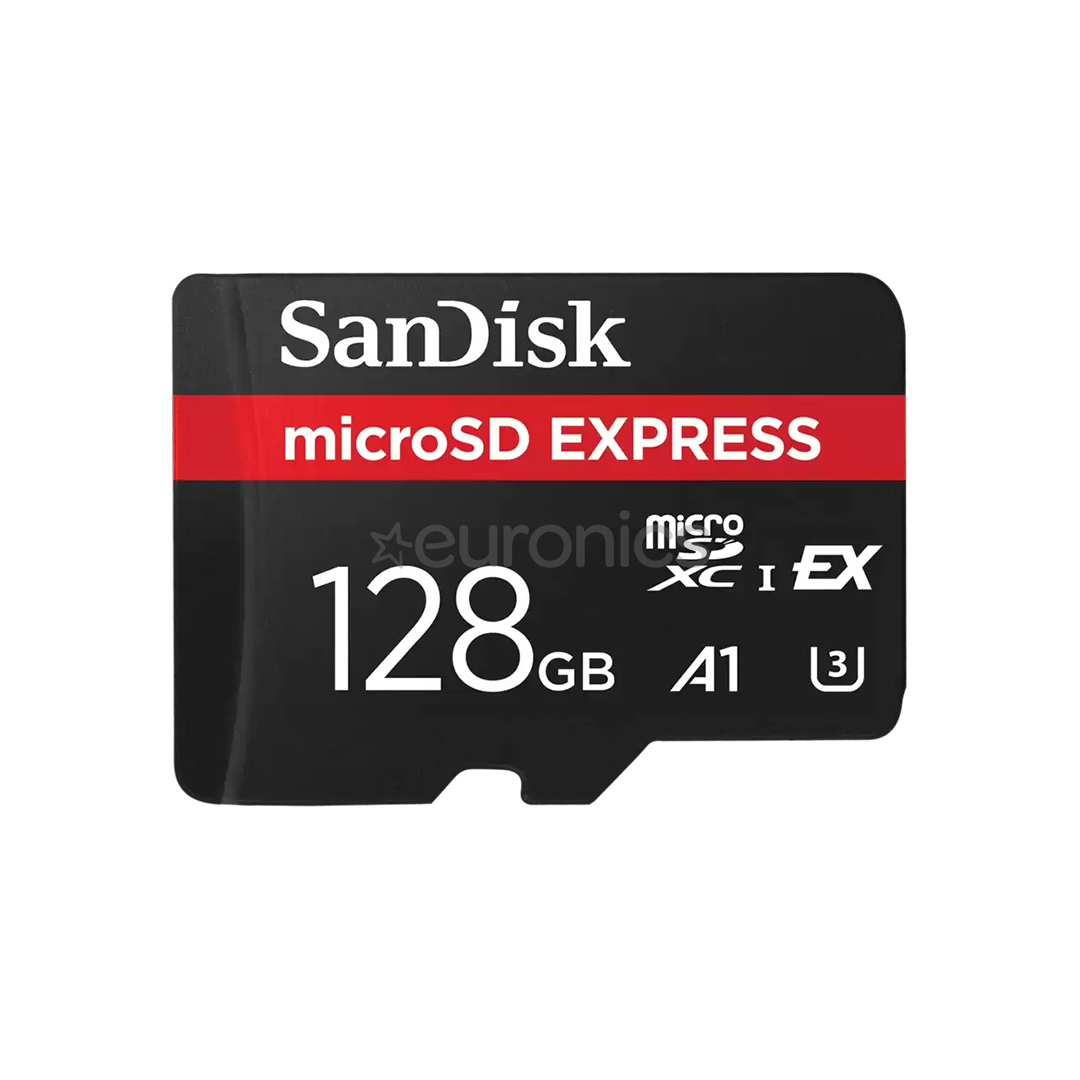 SanDisk microSD Express, 128 GB, black - Memory card