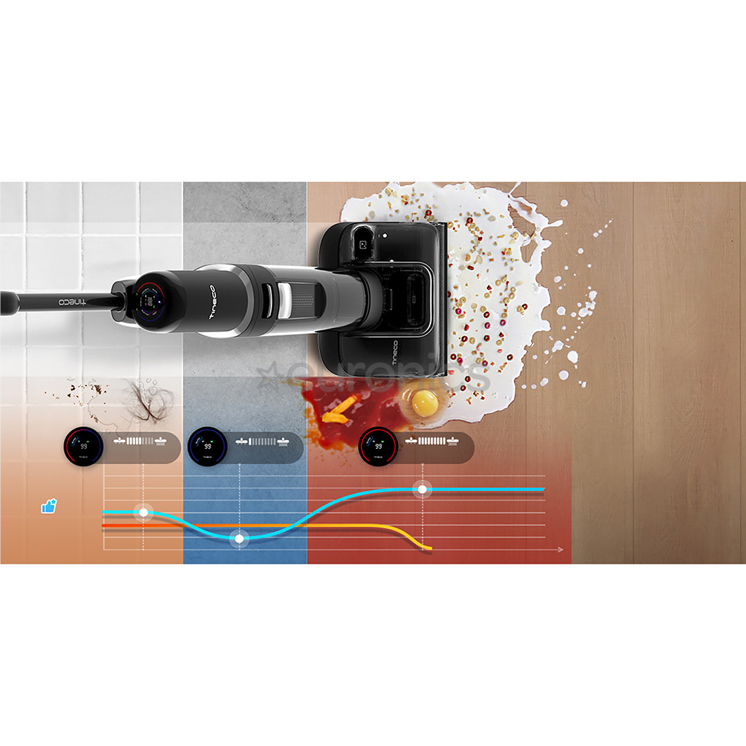 Tineco Floor One S7 Stretch, Wet & Dry, dark blue - Cordless vacuum cleaner