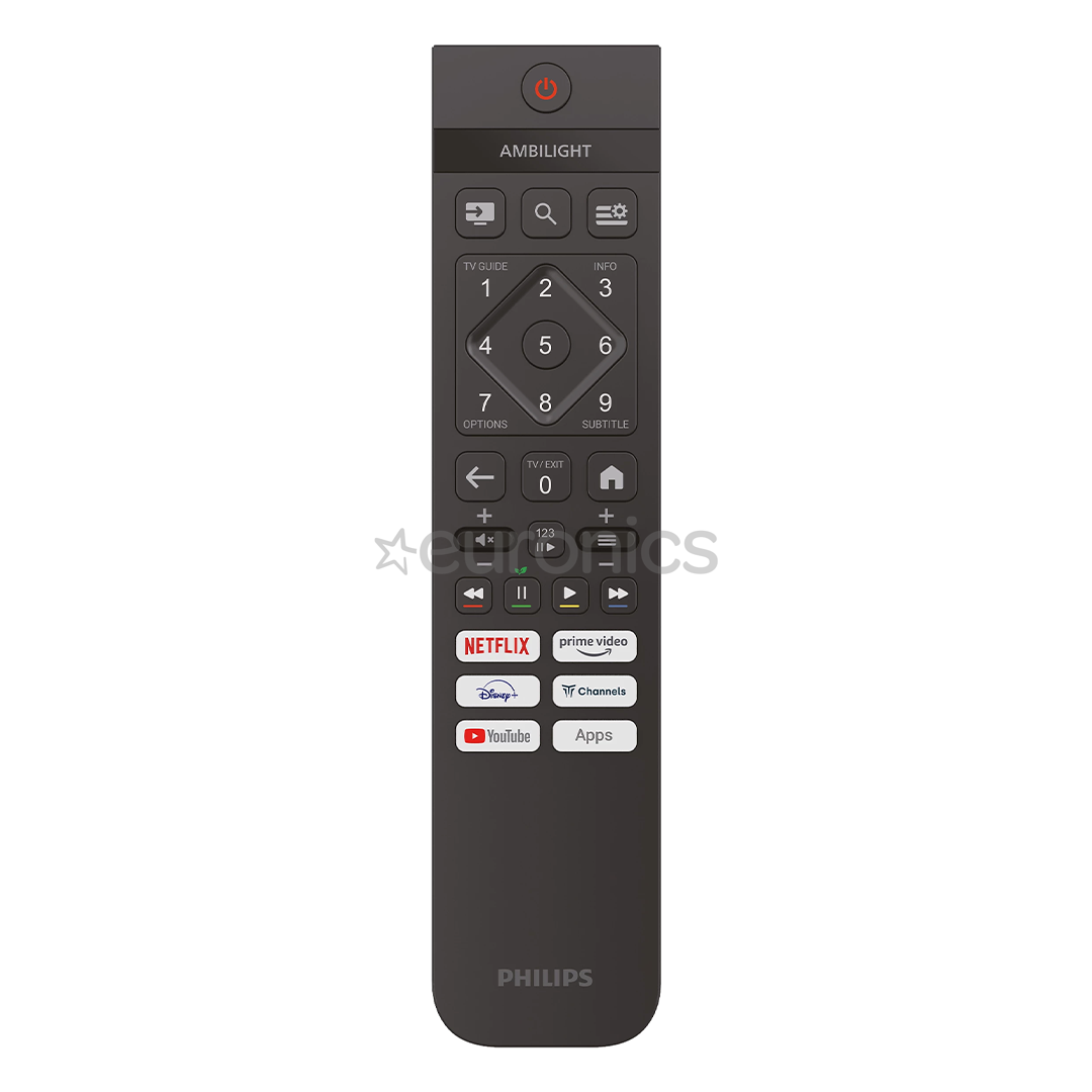 Philips PUS8010, 65'', 4K UHD, LED, melna - Televizors