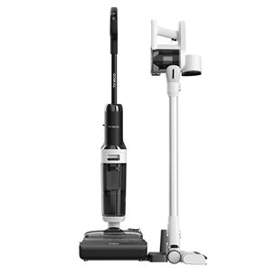Tineco Switch S6 Stretch Plus, balta/melna - Bezvadu putekļu sūcējs + grīdu tīrītājs