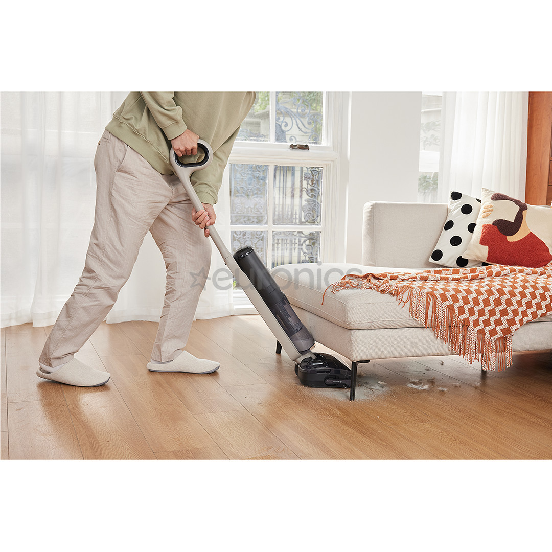 Tineco Switch S6 Stretch Plus, balta/melna - Bezvadu putekļu sūcējs + grīdu tīrītājs