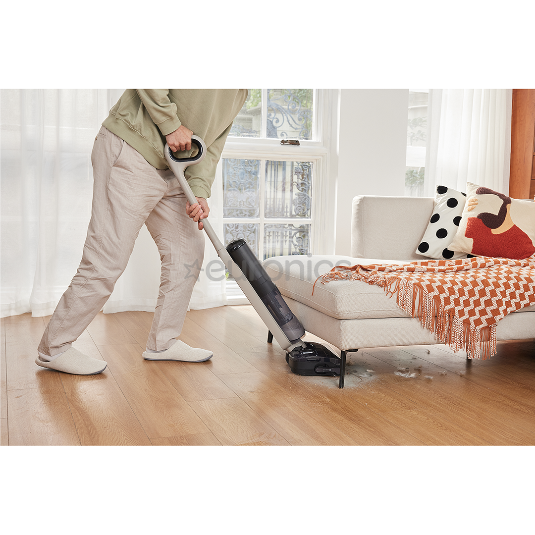 Tineco Switch S6 Stretch Plus, balta/melna - Bezvadu putekļu sūcējs + grīdu tīrītājs