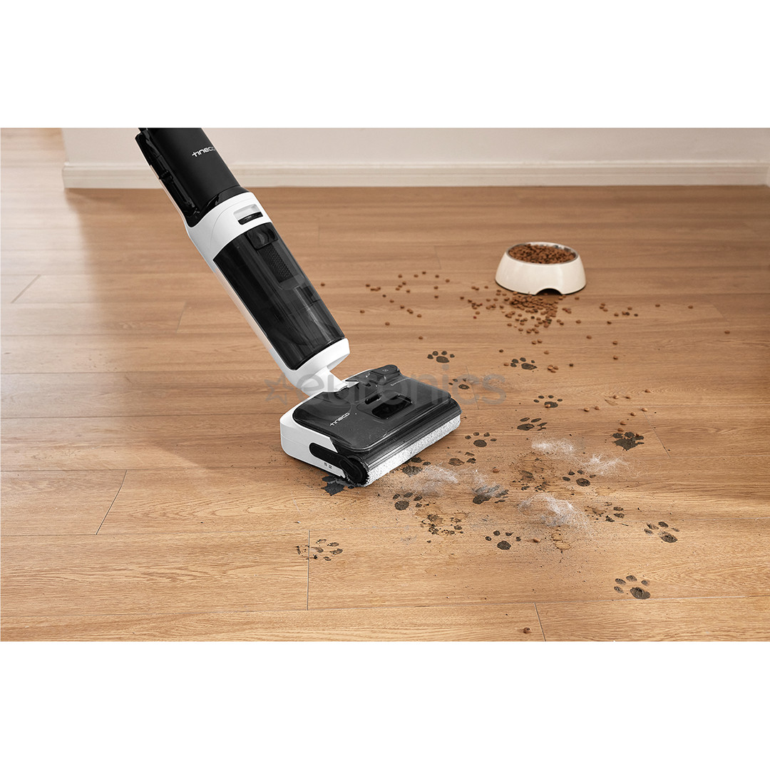 Tineco Switch S6 Stretch Plus, balta/melna - Bezvadu putekļu sūcējs + grīdu tīrītājs