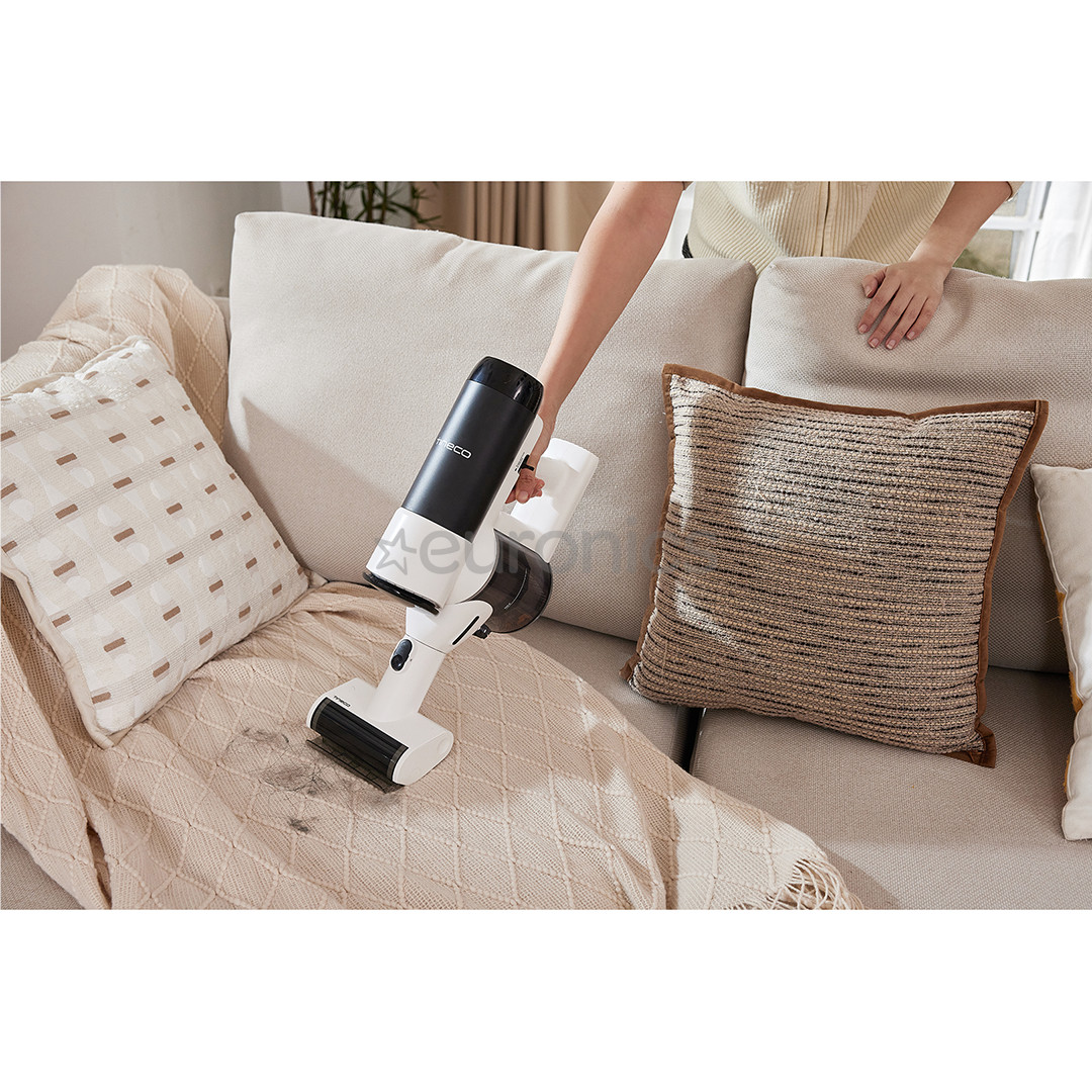 Tineco Switch S6 Stretch Plus, balta/melna - Bezvadu putekļu sūcējs + grīdu tīrītājs
