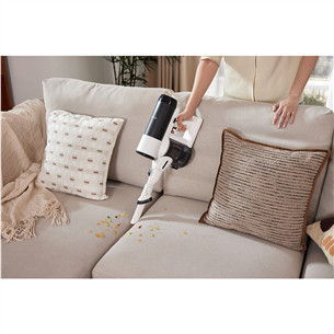 Tineco Switch S6 Stretch Plus, balta/melna - Bezvadu putekļu sūcējs + grīdu tīrītājs