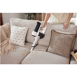 Tineco Switch S6 Stretch Plus, balta/melna - Bezvadu putekļu sūcējs + grīdu tīrītājs