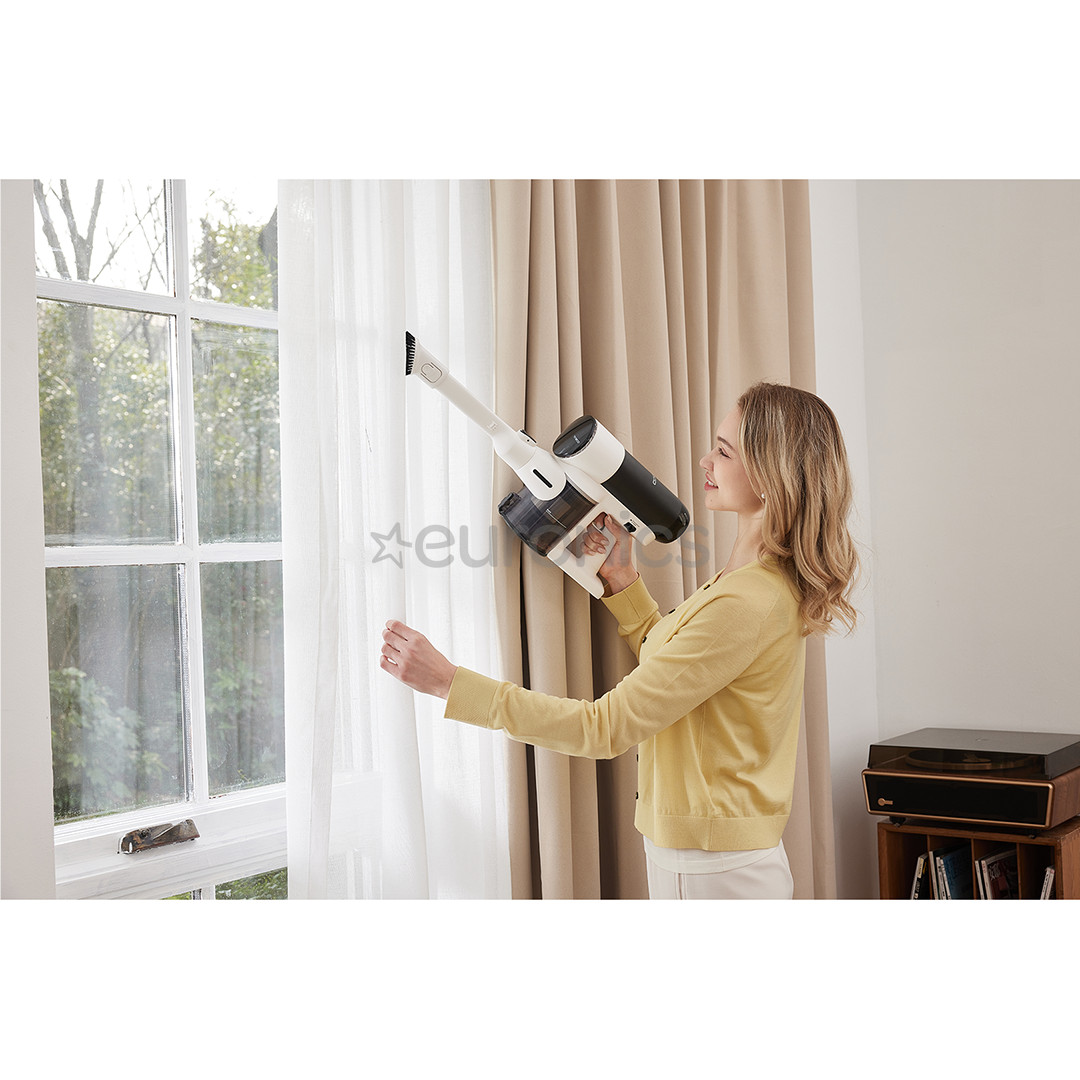 Tineco Switch S6 Stretch Plus, balta/melna - Bezvadu putekļu sūcējs + grīdu tīrītājs