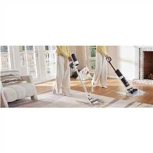 Tineco Switch S6 Stretch Plus, balta/melna - Bezvadu putekļu sūcējs + grīdu tīrītājs