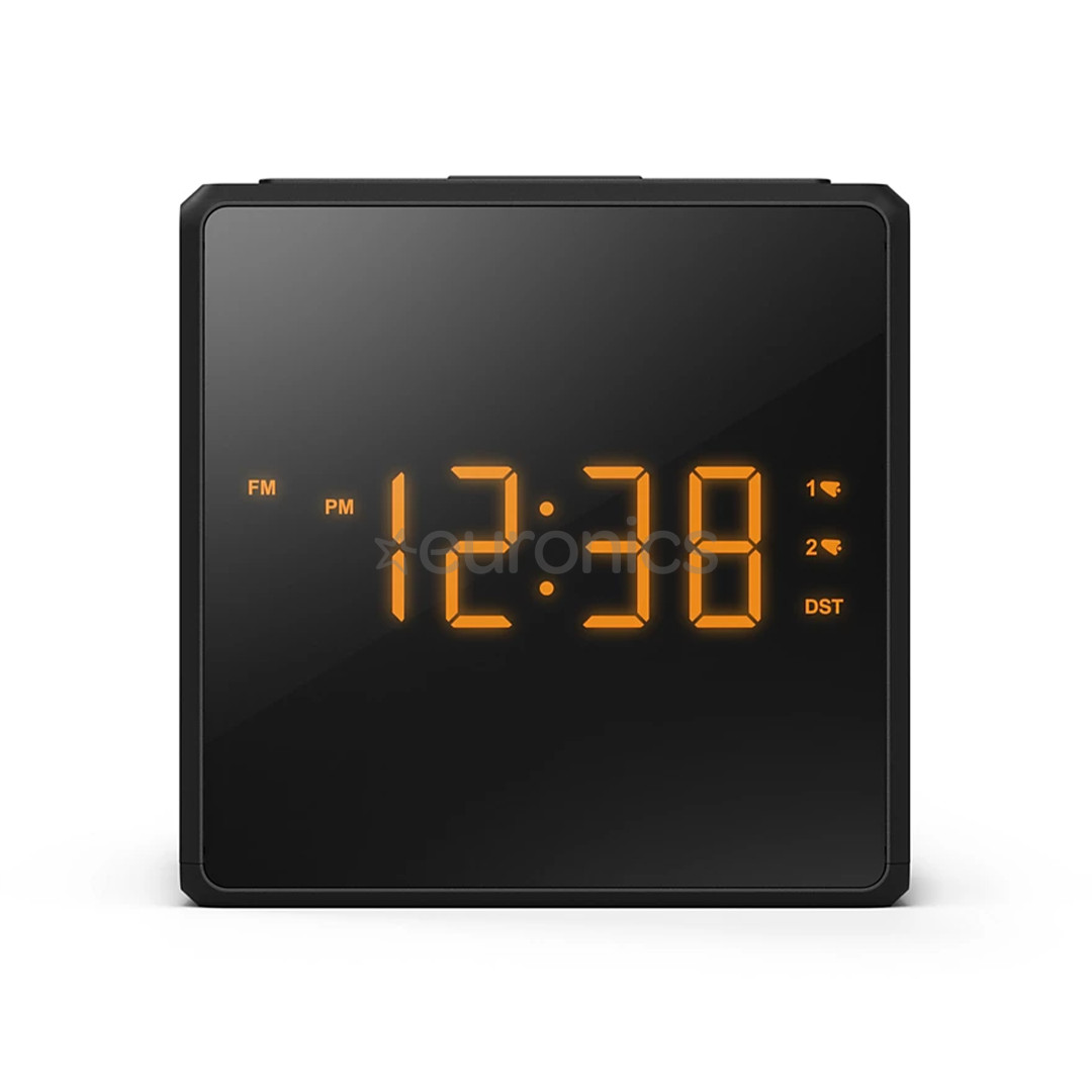 Philips TAR4500, melna - Radio pulkstenis