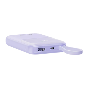 Canyon OnPower 101, 10 000 mAh, lillā - Portatīvais barošanas avots